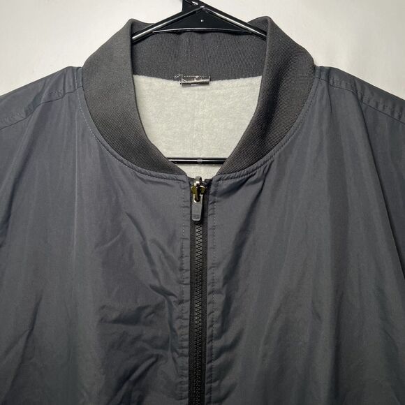 MSX By Michael Strahan Full Zip Reversable Jacket Mens Size Large Gray Fleece - Picture 2 of 16